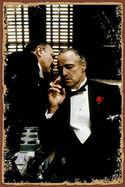 Hayal Poster The Godfather Retro Ahşap Poster