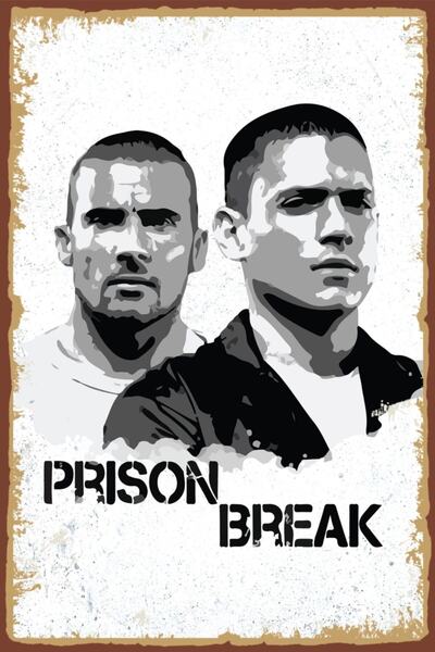 Hayal Poster Prison Break Retro Ahşap Poster
