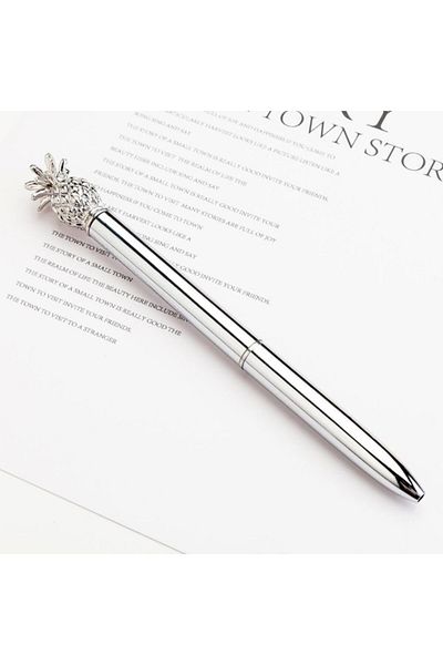 Techno phone Decorative Pineapple Design Metal Ballpoint Pen