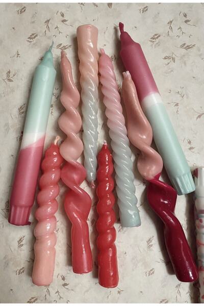 STUDIO SOI CANDLE&MORE 8’li Şamdan Mumu Seti (özel Seri)