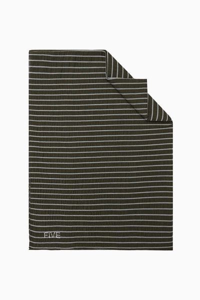 5 FİVE SCARF Ριγέ Σάλι Χαρμονί Χακί