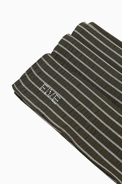5 FİVE SCARF Ριγέ Σάλι Χαρμονί Χακί
