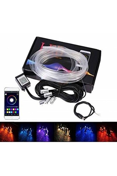 GPR AUTO PARTS Araç Içi Atmosfer Ambiyans Led Neon Ip Led Rgb App Kontrollü 5 Parça