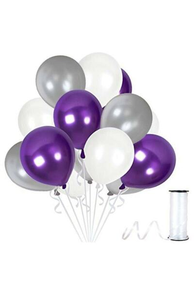 BEST PARTİ DOĞUM GÜNÜ PARTİ SÜSLERİ 25 بالونة للحفلات - أرجواني - أرجواني - أ...