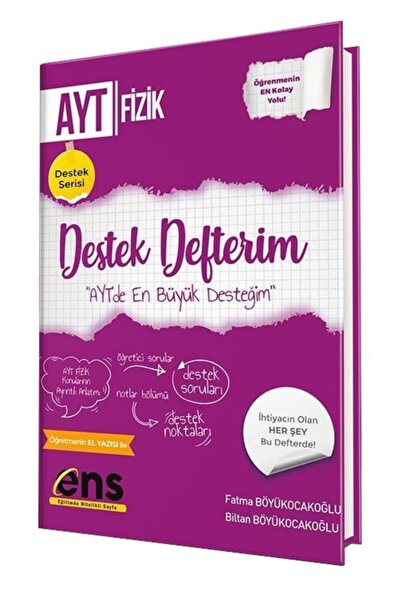 Ens Yayınları Ens Yayıncılık Ayt Fizik Destek Defterim