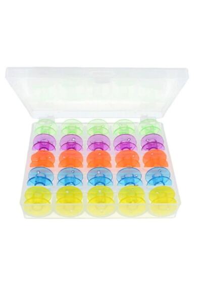 Artus Tedarik Ev Tipi Aile Dikiş Makinası 25'li Adet Renkli Masura Seti