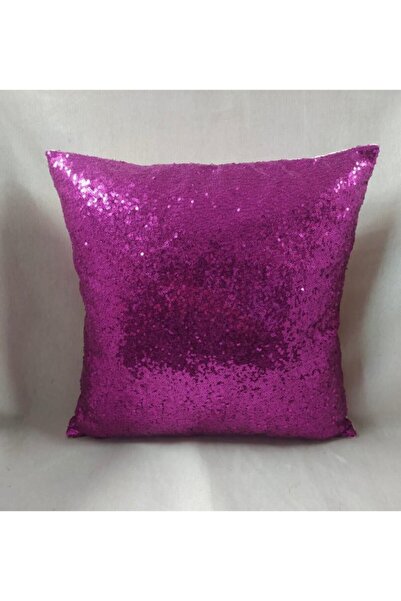 YILMAZHOME Husă de pernă cu paiete - (43x43-fucsia)
