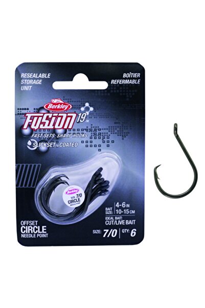 BERKLEY FUSION19 CIRCLE İĞNE BLACK 6LI