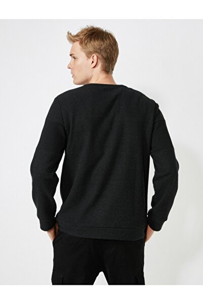Koton Sloganlı Sweatshirt Bisiklet Yaka