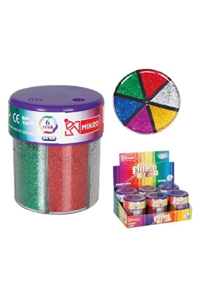 Mikro Şahin Renkli Toz Sim 60 Gr 6 Renk