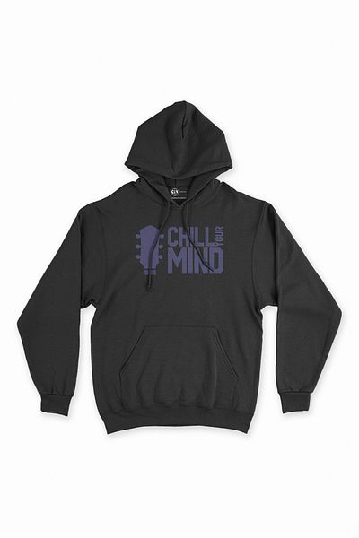 Cix Черен суитшърт с качулка Chill Your Mind