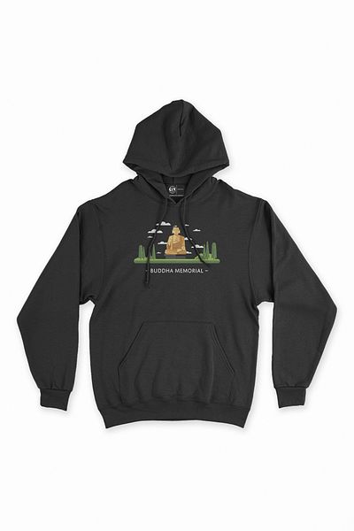 Cix Φούτερ με μαύρη κουκούλα Buddha Memorial - Hoodie