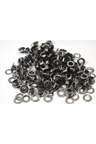 tuhafiyecimiz 24 No Sac Pullu Kuş Gözü Kapsülü 100 Takım Siyah