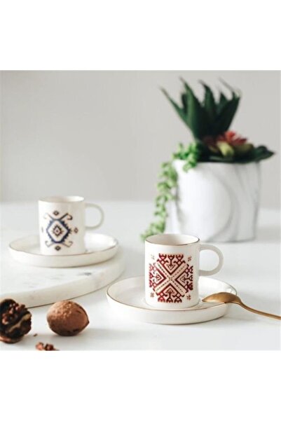Porland Arabesque Kahve Seti 4 Parça