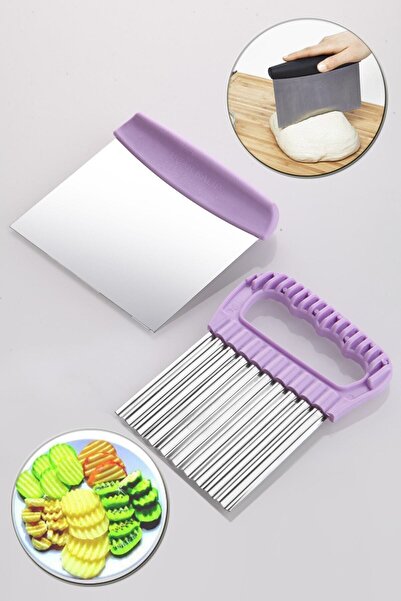 Kitchen Design Lab 2 Li Çelik Hamur Kesici Ve Şekilli Sebze Dilimleyici