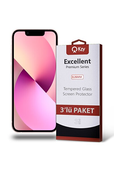 KZY İletişim Iphone 13 Mini Uyumlu Temperli Ekran Koruyucu Kırılmaz Cam Ekono...