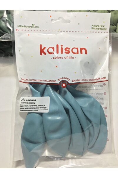 Kalisan 18 Inç 45 Cm Retro Jumbo Balon Mavi Cam 1 Adet