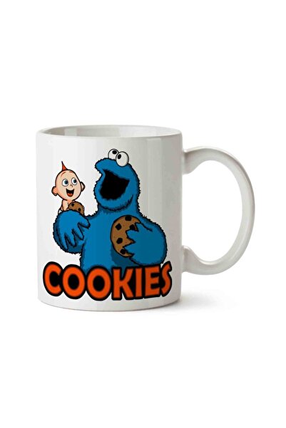 ART HEDİYE كوب كوكي مونسترز كوكي مونستر 2 مطبوع على الوجهين