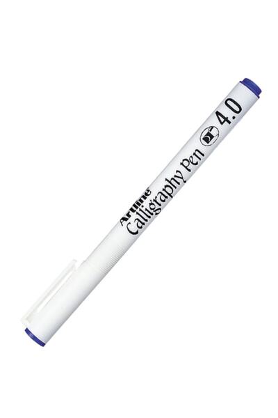 artline 4.0 Mm Blue Calligraphy Pen - Straight Cut Nib Ek-244