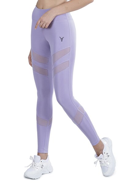 cervus High Waist Tulle Detailed Women's Leggings C-22342