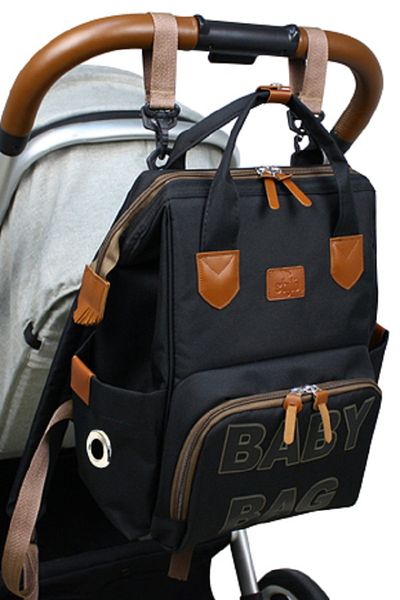 Stylo Monaco Baby Bag Printed Mother Baby Care Backpack - Black Print