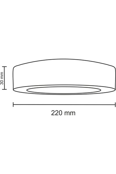 lightech Light 18W Surface Mounted Round Aluminum Body Led Slim Panel