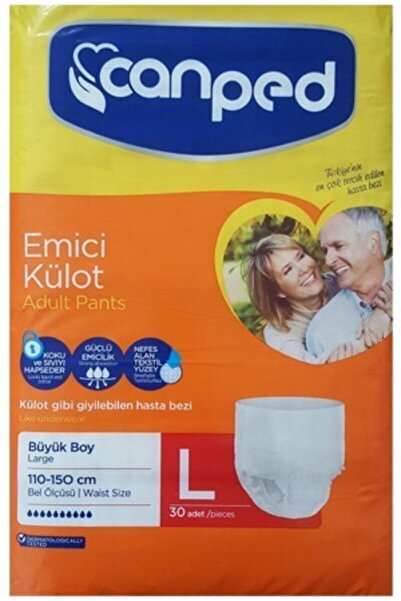 Canped Emici Külot Büyük Large 30'lu Hasta Bezi
