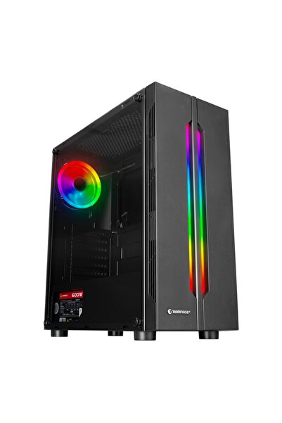 Rampage Spectra Tempered Glass 600w 80plus Rainbow Fan Ve Ledli 1*usb 3.0 2* ...