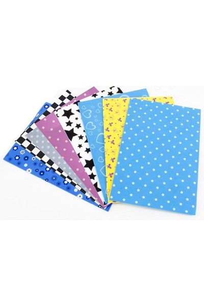 Lino Patterned Eva 50x70 cm10 Patterns Mixed
