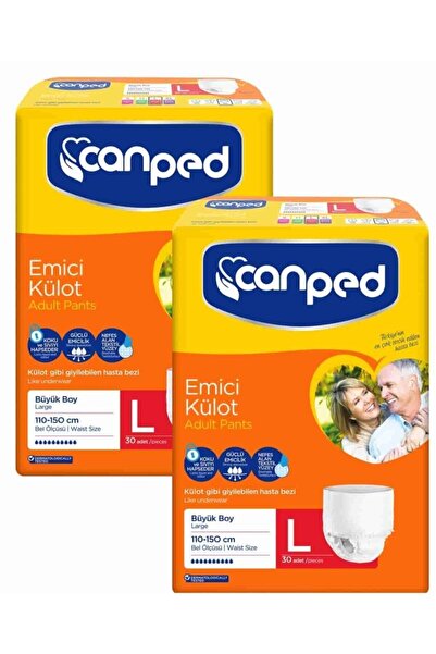 Canped Büyük Boy Large Emici Külot 60 Adet