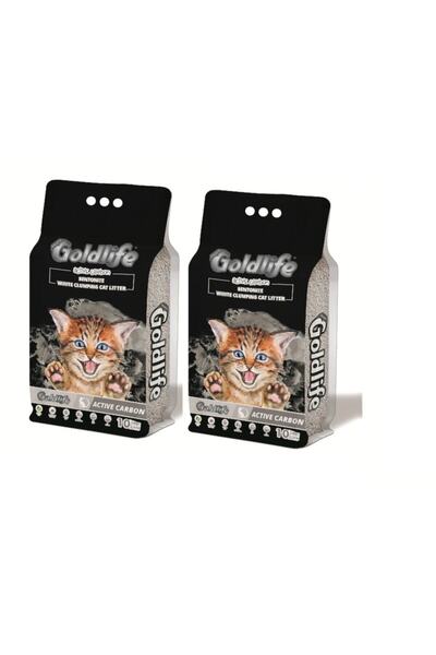 Goldlife Premium Active Carbon Kedi Kumu 10 Lt * 2 Adet