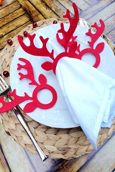Emtory Home 6 Inele decorative pentru șervețele de cerb