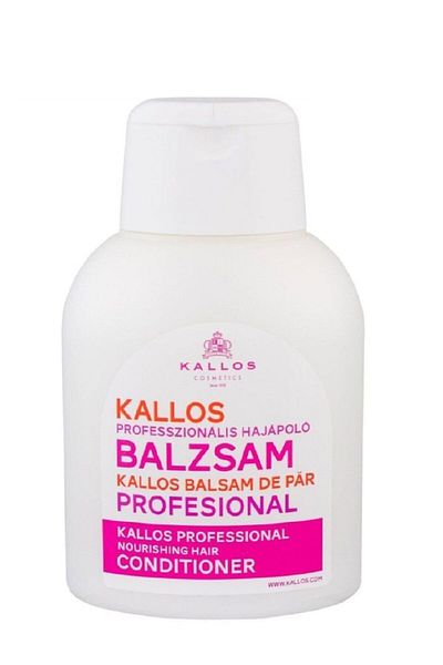 Kallos Cosmetics Professional Balsam Nourishing Conditioner for Damaged and Dry Hair 500ml