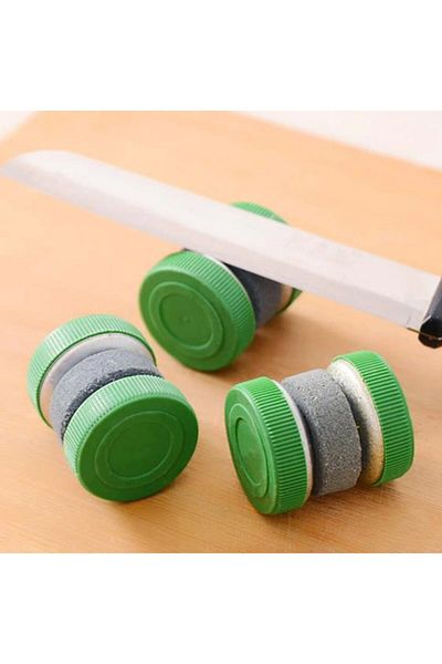Depolife Knife, Cleaver, Spade, Scissors Sharpening Mill Stone Natural Sand Cylinder Kitchen Sharpening Stone