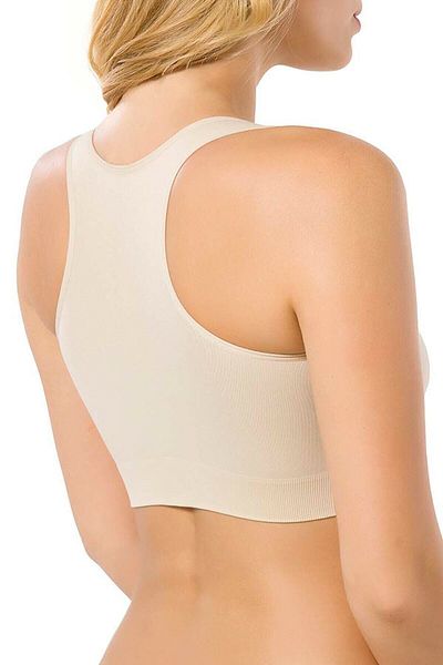 Bestin Άνετο αθλητικό σουτιέν Bustier χωρίς ίχνη χωρίς ραφή με χοντρό λουράκι