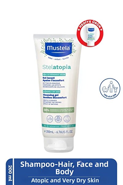 Mustela Stelatopia Cleansing Gel Hair and Body 200 ml + Stelatopia+ Cream 20 ...
