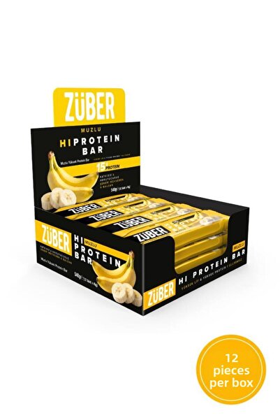 Züber Muzlu Hi Protein Bar 45g X 12 Pieces (15g Protein)