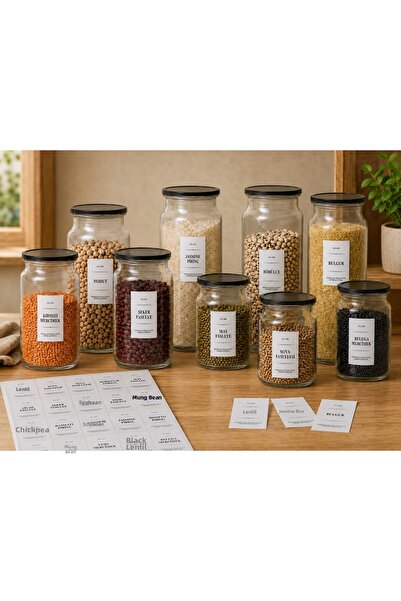 Foruga 3-Pack of 40 Premium Series Ingredients Label Set - Waterproof Modern ...