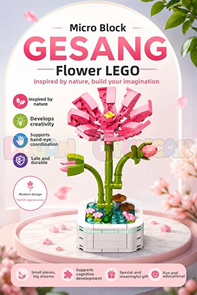 Doğan Oyuncak Dünyası Micro Blocks Gesang Flower Lego - Lego Sets Mini Lego -...