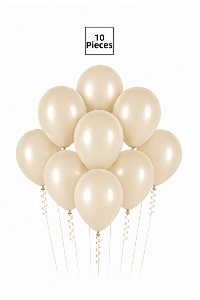 Balonsan Sand Beige Balloons 10 Pieces