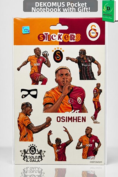 Galatasaray x Αδειοδοτημένο φύλλο αυτοκόλλητων "Victor Osimhen" της Dekomus