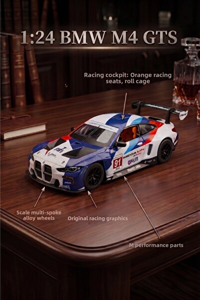 craftivio 1:24 Bmw M4 Gts Metal Model Car Collectible Toy Licensed
