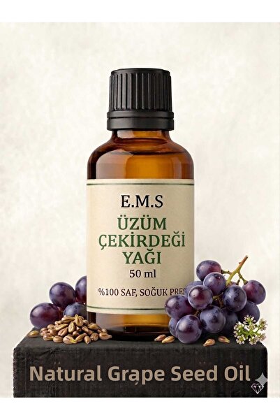 E.M.S AVM 50 مل من زيت بذور العنب، زيت بذور العنب الطبيعي النقي 100% المعصور ...