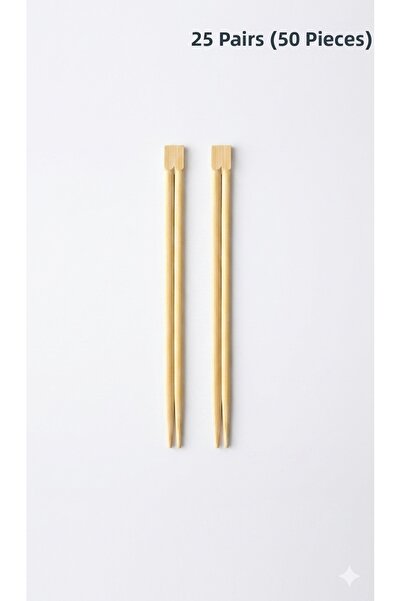 sfs elektrik Chinese Chopstick 50 Pieces (25 Pairs) Interlocking Chopstick
