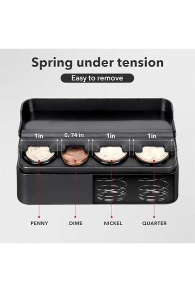 Yıldızan Tamgün Coin Holder, Stylish and Functional, Compatible with All Car ...
