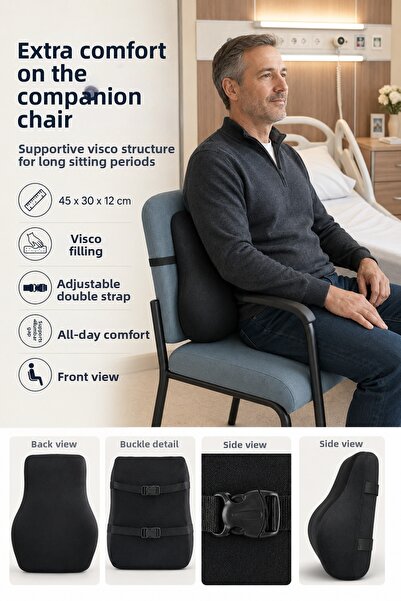 EpiRelax وسادة دعم الظهر المريحة للجلوس، وسادة دعم الظهر فيسكو