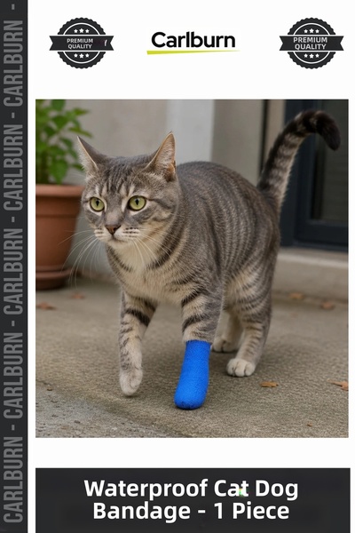 Carlburn # Paw Bandage Flexible Wound Protector Care Waterproof Self-Adhesive Cat Dog Paw Bandage