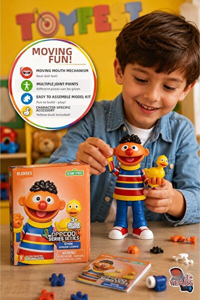 TOYFEST Sesame Street Ernie Enrique Blokees Sesame Street Blokees Ernie Enriq...