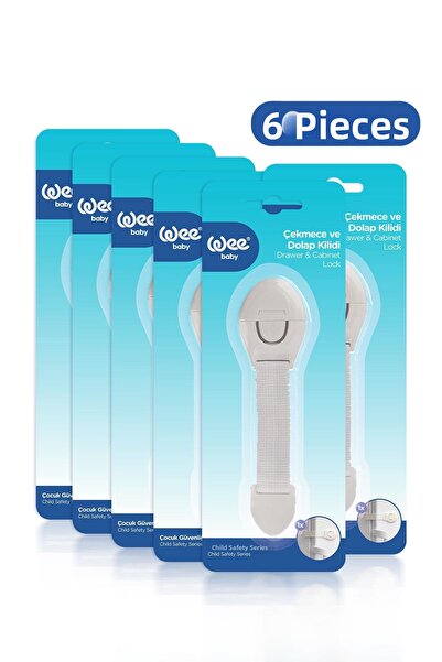 Wee Baby Drawer and Cabinet Lock – Baby Child Safety Lock (6 Pieces)