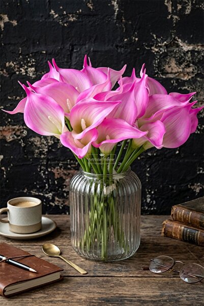 Yapay Çiçek Deposu Artificial Flower 8-Piece Luxury Latex Iconic Gala Flower ...